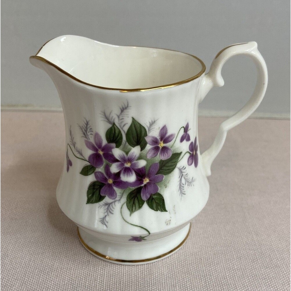 Royal Windsor Wild Purple Violets Creamer Pitcher